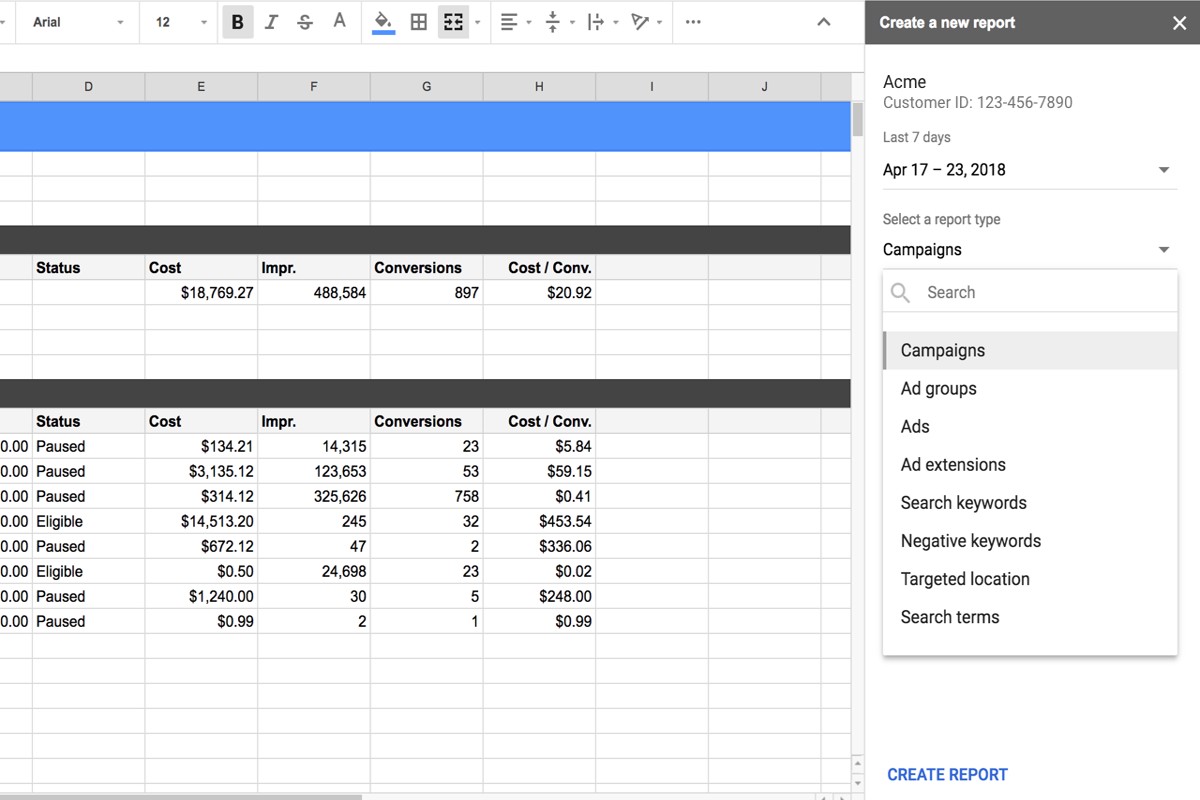 Google Ads Add On for Google Sheets: Maximize Your Campaigns