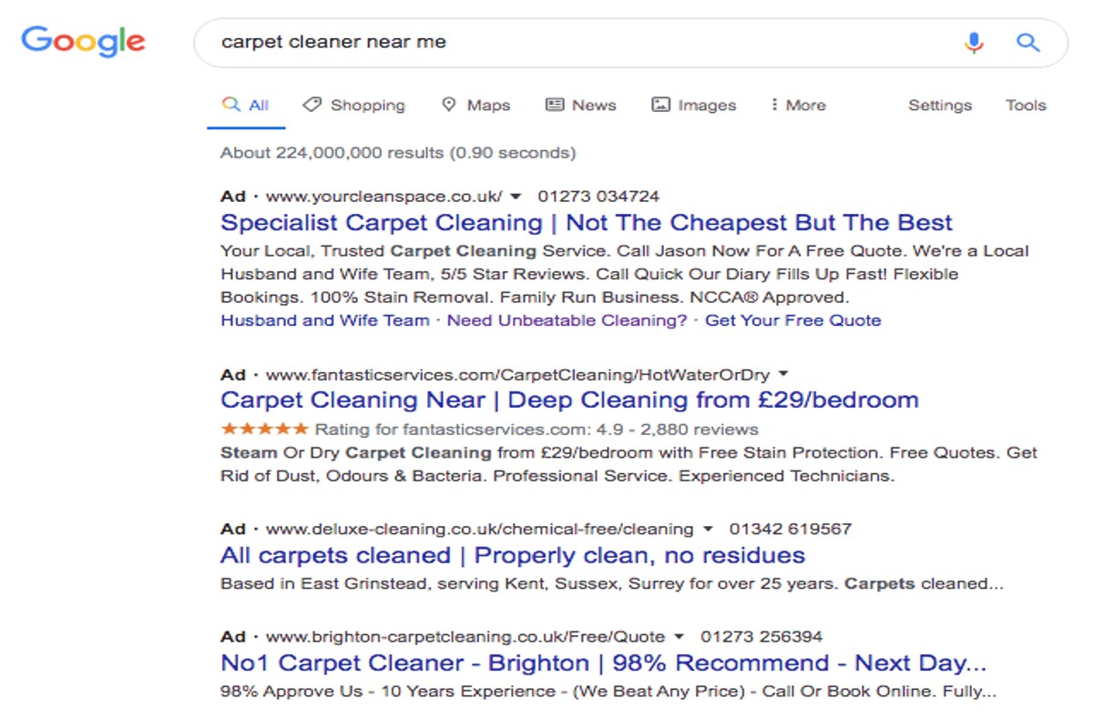 Mastering Google Ads for Cleaning Business Success