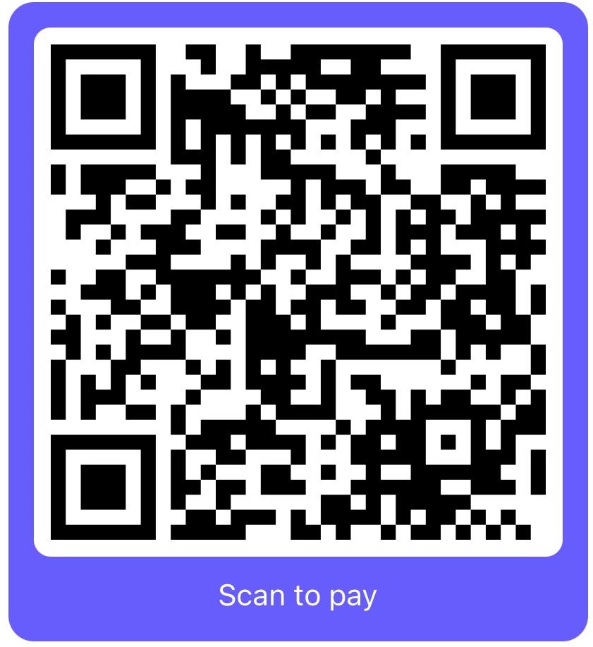 QR code for secure $147 monthly Stripe payment